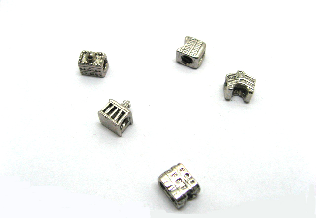 50 Assorted Metal Thread European Beads ac-sp573 50 Assorted Metal Thread European Beads ac-sp573