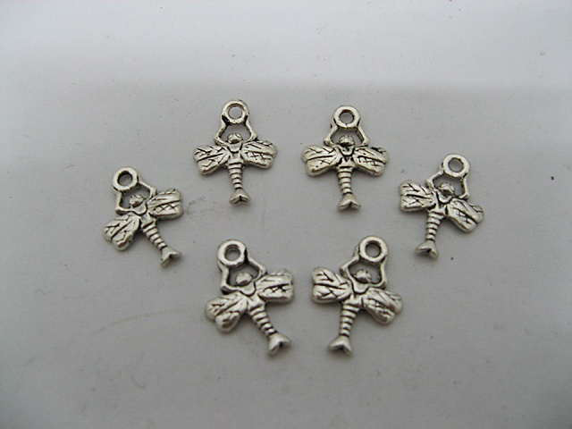200 Metal dragonfly Pendants Jewelry finding - Click Image to Close