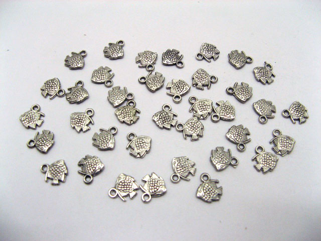 500 Charms Metal Fish Pendants Finding - Click Image to Close