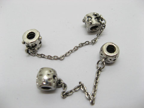 20 Metal European Thread Beads W/Chain ac-sp601 - Click Image to Close