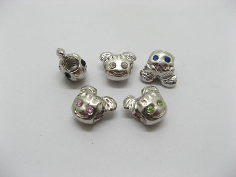 20 Alloy Girl Thread European Beads pa-m97 - Click Image to Close
