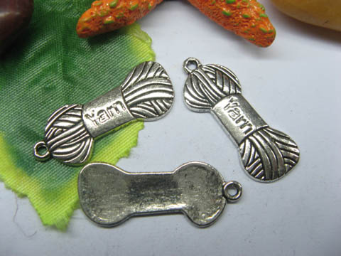 200 Charms Metal Yarn Pendants Jewelry Finding ac-mp196 - Click Image to Close