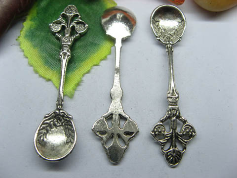 50 Charms Metal Spoon Pendants Jewelry Finding ac-mp197 - Click Image to Close