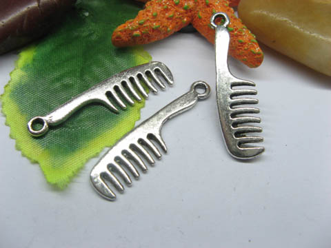 200 Charms Metal Comb Pendants Jewelry Finding ac-mp201 - Click Image to Close