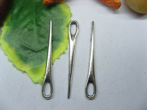 200 Charms Metal Crewel Needle Pendants Jewelry Finding ac-mp204 - Click Image to Close