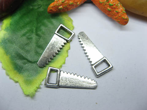 200 Charms Metal Hand Saw Pendants Jewelry Finding ac-mp215 - Click Image to Close