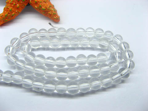5 Strands Rock Crystal Round Gemstone Beads 4mm - Click Image to Close