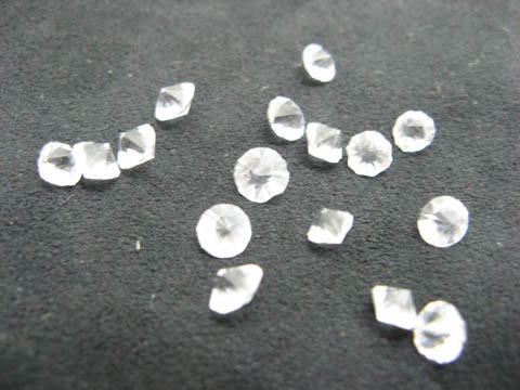 4500 Clear Glass Diamond Confetti Wedding Table Scater 6mm - Click Image to Close