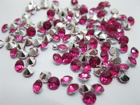 5000 Diamond Confetti 4.5mm Wedding Party Table Scatter-Fuschia 5000 Diamond Confetti 4.5mm Wedding Party Table Scatter-Fuschia