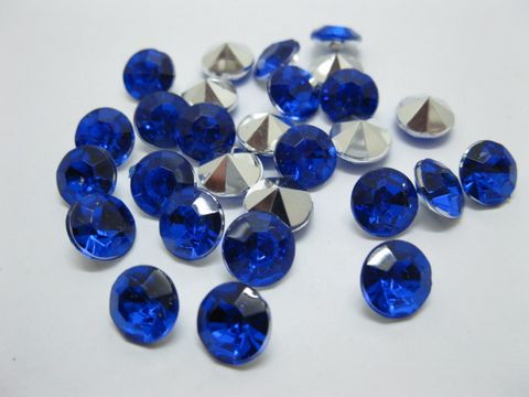 1000 Diamond Confetti 10mm Wedding Party Table Scatter-Blue - Click Image to Close