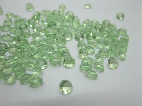 1000 Green Diamond Confetti 4.5mm Wedding Table Scatter - Click Image to Close