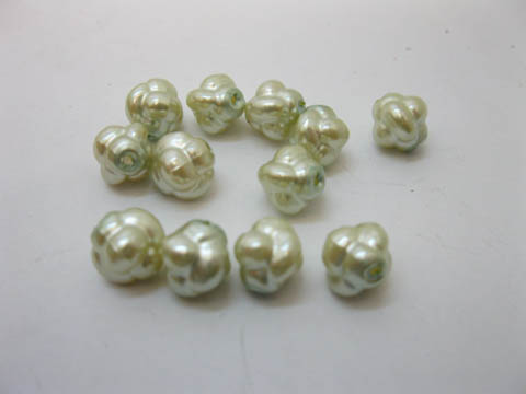 1300Pcs 10mm Light Green Knot Loose Beads Finding - Click Image to Close