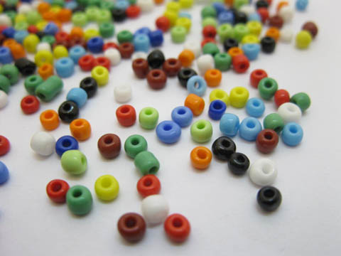 4Bag X 12000pcs Opaque Glass Seed Beads Mixed 3mm - Click Image to Close