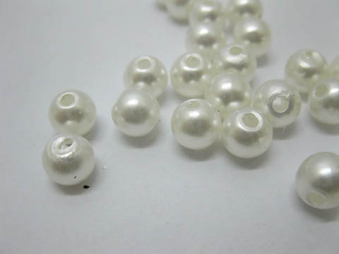 2000Pcs Pearl Ivory Simulate Pearl Beads 8mm be-p89 - Click Image to Close
