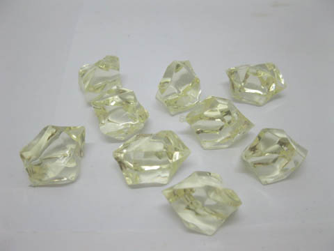 230X Light Yellow Acrylic Ice Pieces Stones Wedding Party - Click Image to Close