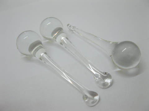 50X 60mm Clear Lead Crystal Teardrop Pendants - Click Image to Close