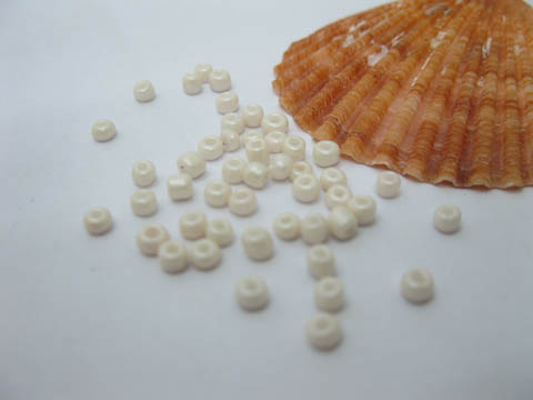 1Bag X 12000Pcs Opaque Glass Seed Beads 3mm Ivory - Click Image to Close