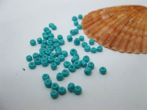 1Bag X 12000Pcs Opaque Glass Seed Beads 3mm Turquoise - Click Image to Close