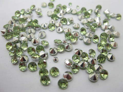 250gram (4300Pcs) Green Diamond Confetti Wedding Table Scatter - Click Image to Close