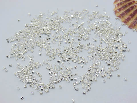10000 Silver Plated Copper Material Tube Crimp Beads 1.5mm - Click Image to Close
