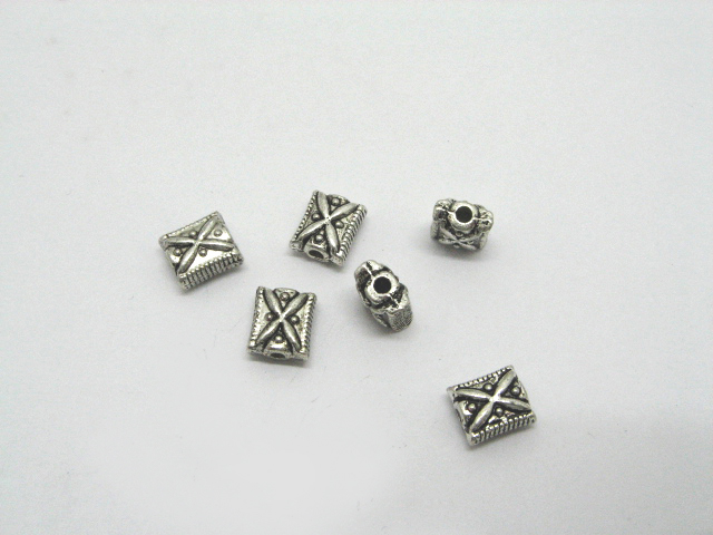200Pcs Metal Spacer Beads 6x9mm Jewelry Finding - Click Image to Close