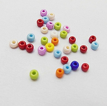 1Bag X 32000pcs Opaque Round Glass Seed Beads Mixed 2-3mm - Click Image to Close