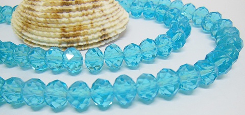 10Strand x 72Pcs Skyblue Faceted crystal Beads 8mm - Click Image to Close