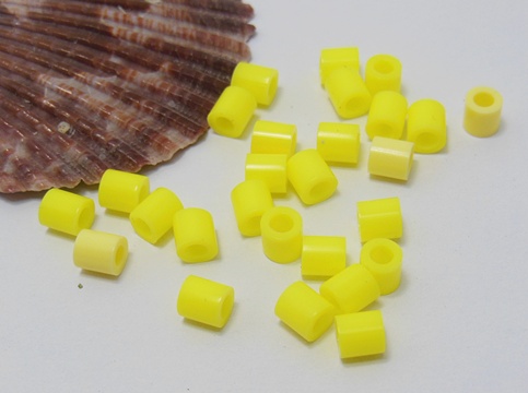 4200Pcs (250g) Craft Hama Beads Pearler Beads 5mm - Yellow - Click Image to Close