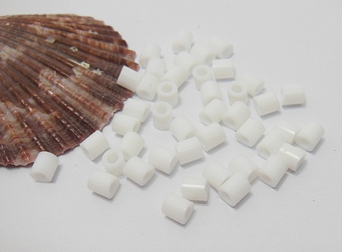 4200Pcs (250g) Craft Hama Beads Pearler Beads 5mm - White - Click Image to Close