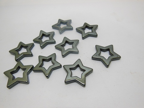 98 Fashion Hematite Star Pendants Wholesale - Click Image to Close