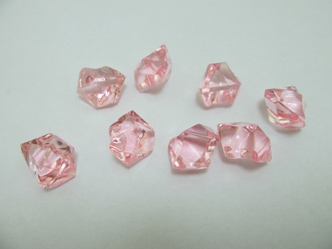230X Pink Acrylic Ice Pieces Stones Wedding Party - Click Image to Close