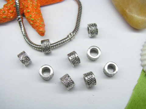 20pcs Tibetan Silver Barrel Beads Fit European Beads Yw-pa-mb47 - Click Image to Close