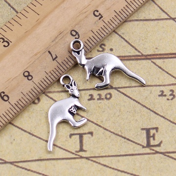 100 Sliver Plated Metal Kangaro Beads Pendants Jewellery Finding 100 Sliver Plated Metal Kangaro Beads Pendants Jewellery Finding