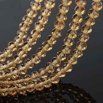10Strand x 72Pcs Light Coffee Rondelle Faceted Crystal Beads 8mm - Click Image to Close