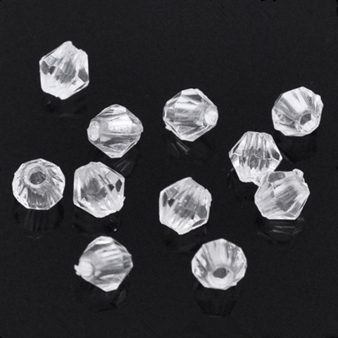 500Gram (3000pc) Clear Faceted Bicone Bead 8mm Jewellery Finding - Click Image to Close