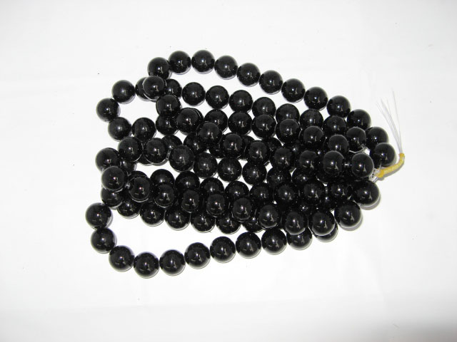 5 Strands 18mm Black Mountain Jade Round beads - Click Image to Close