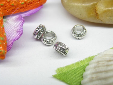 100pcs Metal Circle Beads yw-ac-mb82 - Click Image to Close