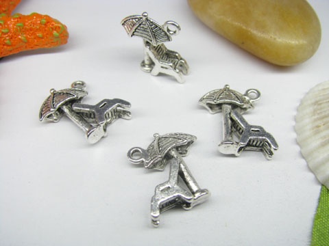 20pcs Metal Lovely Hawaii Umbrellas & Chair Charms yw-ac-mc46 - Click Image to Close