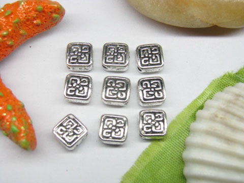 100pcs Metal Small Square Beads yw-ac-mb40 - Click Image to Close