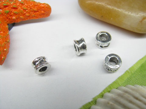 100pcs Metal Tiny Tube Beads yw-ac-mb47 - Click Image to Close
