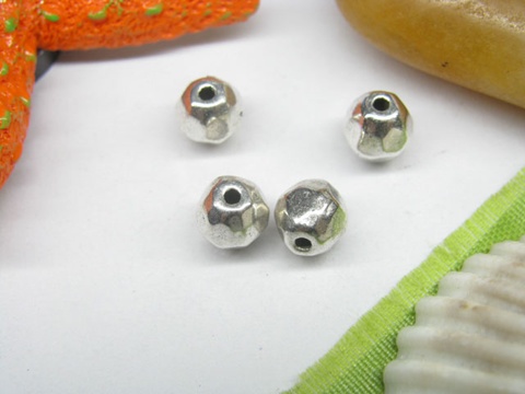 100pcs Metal Shiny Round Beads yw-ac-mb51 - Click Image to Close