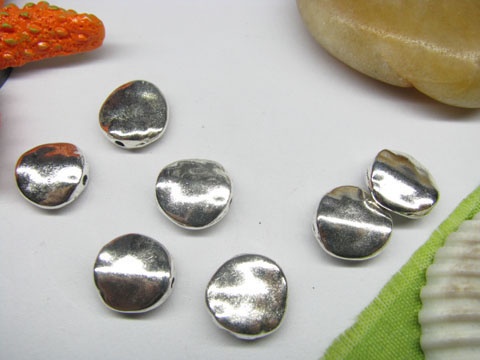 50pcs Metal Smooth Button Beads yw-ac-mb58 - Click Image to Close