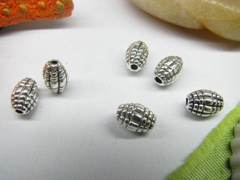 200pcs Metal Oval Beads yw-ac-mb59 - Click Image to Close