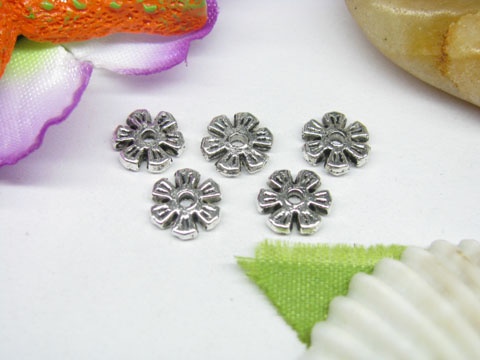 100pcs Metal Flower Beads yw-ac-mb8 - Click Image to Close