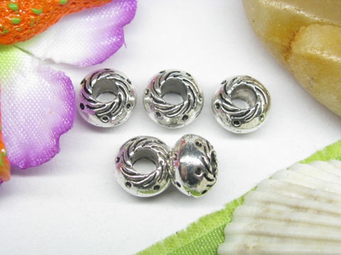 50pcs Metal Circle Beads yw-ac-mb84 - Click Image to Close