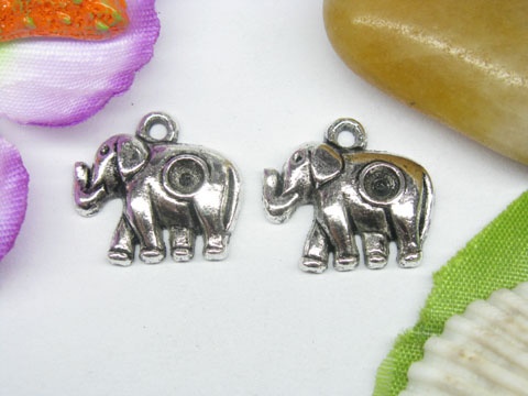 20pcs Metal Luckly Elephant Charms yw-ac-mc52 - Click Image to Close