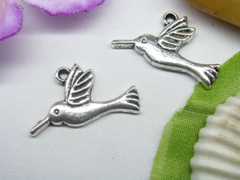 20pcs Metal Peaceful Pigeons Charms yw-ac-mc58 - Click Image to Close