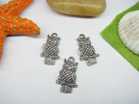 20pcs Metal Modeled Owl Charms yw-ac-mc70 - Click Image to Close