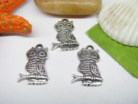 20pcs Metal Handsome Owl Charms yw-ac-mc71 - Click Image to Close