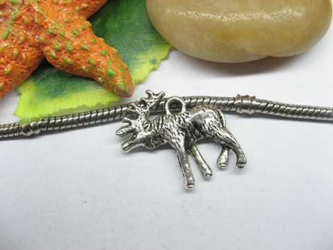 20pcs Metal Wolf Charms yw-ac-mc91 - Click Image to Close